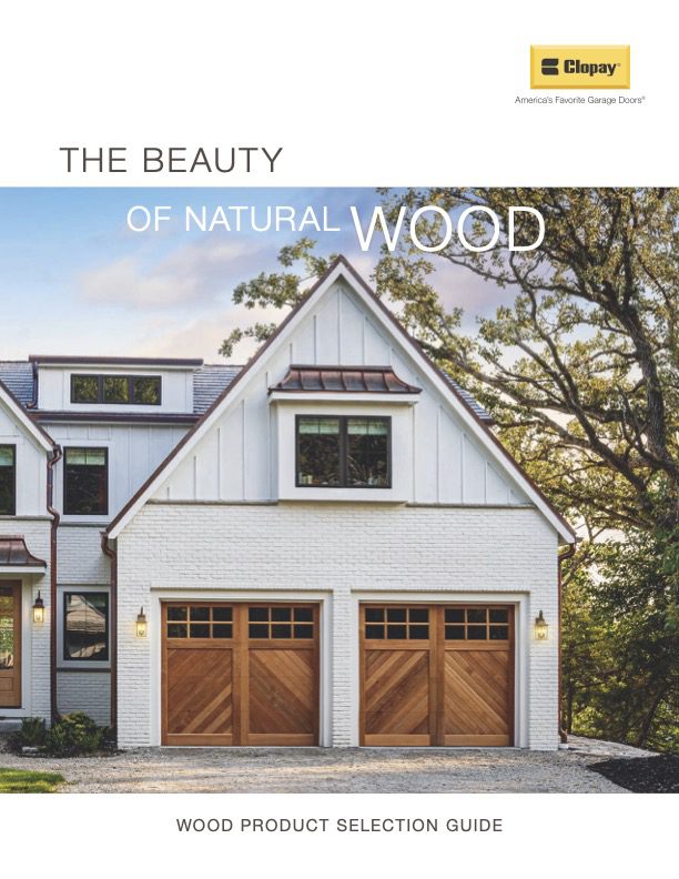 reserve wood garage door brochure
